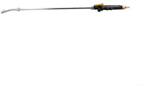 Spruzzatore da giardino in acciaio inox da 73,9 cm con ugello regolabile, in ottone, adatto per tubo da 3/8, valvola di chiusura per protezione delle piante, fungicida per la cura del prato e la
