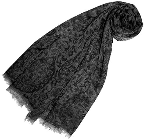 Lorenzo Cana Damen Pashmina Kaschmirschal 100% Kaschmir jacquard gewebt Paisley Muster Schal Schaltuch Kaschmirtuch Kaschmirpashmina 78369