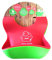 Jump Baby 2 Pack Thick Silicone Baby Bibs for Babies and Toddlers 6 months to 3 years Adjustable with Wide Food Catcher Pocket, Soft, Unisex, Non Messy (red/green)
