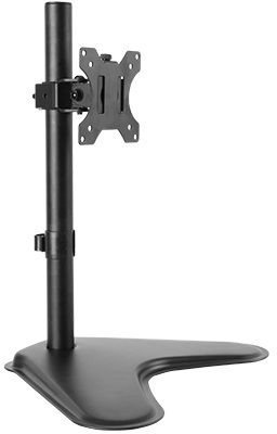 electrosmart Adjustable TV/Monitor Table/Desk Stand for 75x75 or 100x100 VESA Pattern – Rotates 360 Degrees for Portrait or Landscape Viewing – 45 Degree Tilt & 90 Degree Swivel