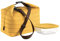 Guzzini Borsa Termica Grande con Tracolla On The Go, Ocra, Borsa 30 x 18 x h30 cm, Contenitore 19.6 x 19.6 x h7 cm, 1400 cc
