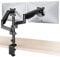 WALI Dual Monitor Stand for 13 to 32 Inch Screen, Adjustable Gas Spring Arms with Tilt Swivel Rotate, Double Monitor Arm with C Clamp & Grommet Mounting, VESA 75 & 100mm, Black (GSDM002)