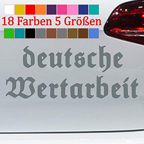 Deutsche Wertarbeit GER Aufkleber Made in Germany altdeutsch 18 Farben 5 Größen