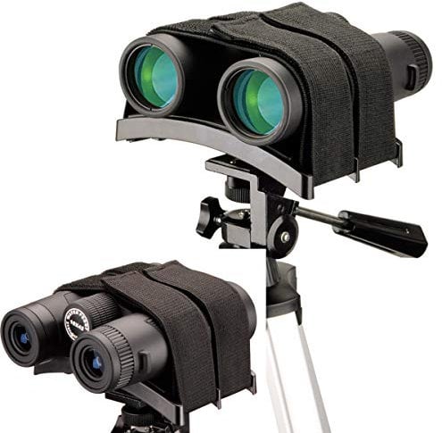 Gosky Universal Binocular Tripod Mount, Stabilite Binocular Tripod Adapter -1/4-20 - New Binocular Rest Compatible with All Tripods