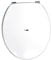 BM 4106 Copriwater Sedile Tavoletta WC Universale Coperchio Toilet Seat Bagno in legno MDF Bianco, Misura Standard Fissaggio dal Basso Cerniere Incluse in Acciaio
