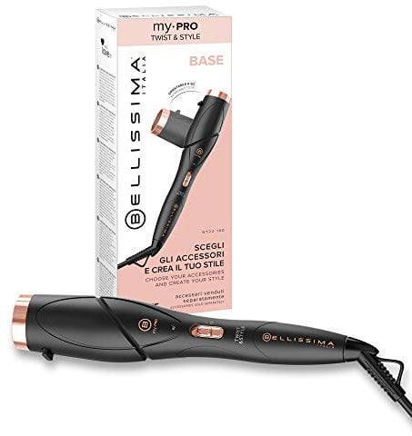 Bellissima My Pro Twist & Style GT22 100, Multifunktions-Haarstyler mit Zubehör für Wellen und Locken, automatische Temperatureinstellung, drehbar um 90°, Zubehör nicht enthalten