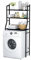 MOYIPIN Étagère de Rangement à 3 étages pour Machine à Laver - Gain de Place - Multifonctionnel - Support à roulement Solide, Ajustable - À Suspendre (Noir)