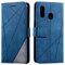 SONWO Hülle für Samsung Galaxy A20E, Premium Leder PU Handyhülle Flip Case Wallet Silikon Bumper Schutzhülle Klapphülle für Galaxy A20E, Blau