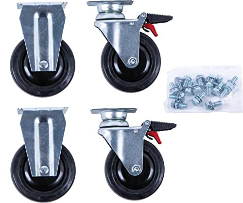 KS Tools 873.5008-R014P Rollen-Satz zu PERFORMANCEplus Werkstattwagen inkl. Schrauben