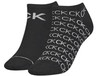 Calvin Klein mens Casual Men's Liner Socks 2 pack Sneaker, Black, 39/42