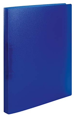 HERMA Ringbücher A4 Blau Transluzent Set, 3 Stück, schmal, 2 Ringe, 25 mm breit, Ringordner aus Kunststoff mit Niederhalter für Kinder, Jungen und Mädchen