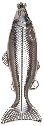 YUPVM 1 Set Fisch Form HüFt Flasche 5Oz Flasche Taschen Flasche Edelstahl Party Trink Geschirr für Den AußEn Bereich