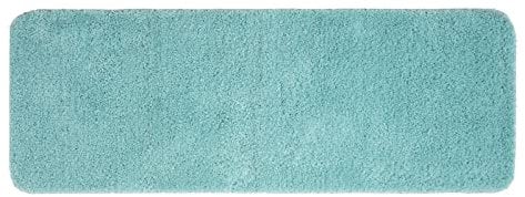 MIULEE Bathroom Mat, Entrance Mat, Shower Mat, Non-Slip Tabis, Absorbent Rug, Soft, Microfibre, Toilet, Bath, Bath, Outdoor, Kitchen, Living Room, Bedroom, Light Blue 45 x 120 cm