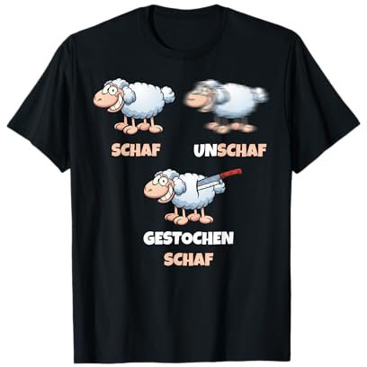 Schaf, Unschaf, Gestochen Schaf, Wortspiel Fotograf T-Shirt