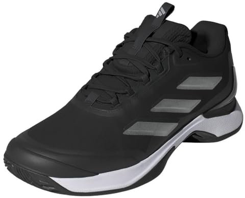 Adidas Womens Avacourt 2.0, Black/Silver Metallic/White, 8