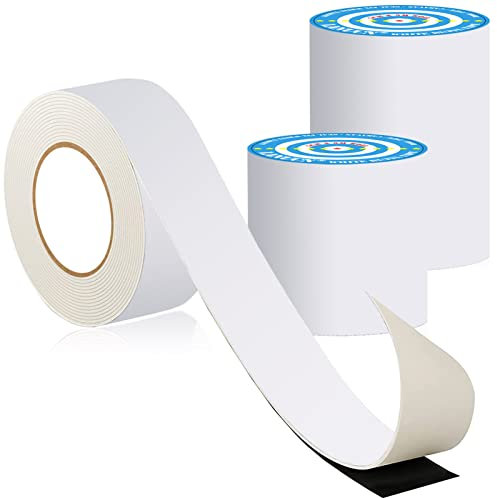 LANUCN Wasserdichtes Klebeband Butylband Weiß, Zähes Bitumenband Selbstklebend Alterungs -, Korrosions - und UV - Beständig Dichtband (10cm x 5m x 1 Rolle)