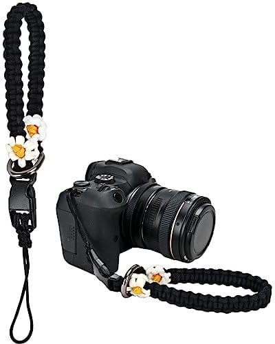 VICHUNHO Camera Wrist Strap,DSLR Camera Wristlet Lanyard,Tactical Camera Hand Sling,Quick Release Rope, Portable Accessories, Daisy, 1