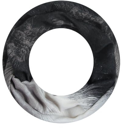 Majea Loop Schal Damen Schlauchschal Halstuch schmaler Loopschal (880051) (schwarz 6)