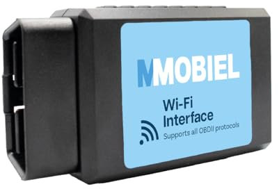 MMOBIEL WiFi OBD2 Diagnosegerät - Kompatibel mit iPhone, iOs, iPad und Android - OBD2 Auto Code Lesegerät/Scanner Diagnosetool – Motor Prüfen Codes mit Upgraded V1.5 Eigenschaften