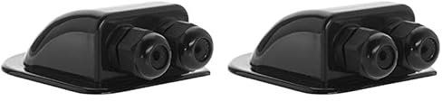 Offgridtec© Dachdurchführung 2-Fach Schwarz für Kabelaußendurchmesser 3-12mm für Wohnmobil Caravan Boot Solar Kabeldurchführung ABS (Packung mit 2)