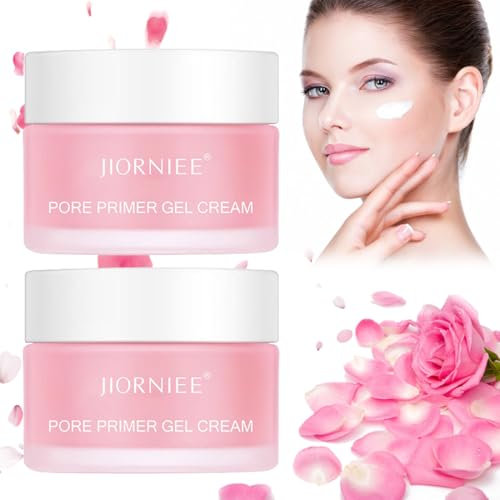 2 Stück Pore Primer Gel Cream, Jiorniee Porenfüllende Gel Creme, Porenfüllende Filling Cream Gesicht, Make-Up Base Invisible Pore, Moisturising and Oil Control, Für Alle Hauttypen Geeignet
