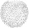 Warmhm Abat-Jour Boule De Verre 100 Mm G9 En Fil D'aluminium Globe En Verre Sphère De Lustre Abat-Jour Suspendu Remplacement Pour Appliques Murales Lampadaire