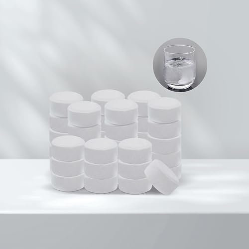 FloraVigo Water Bottle Cleaner Tablets, 40 PCS Tablets, Suitable for All Stainless Steel, Plastic and Glass Drinking Containers, Coffee Machine Cleaner and Sanitizer Tablets