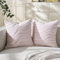 BonBotimen 2er Set 40x40cm Plüsch Samt Kissenbezüge Sofakissen Dekokissen Welle Polyster Kissenbezüge Couchkissen Weich Kissenbezug Zierkissenbezug Versteckter Reißverschluss Wohnzimmer Rosa
