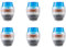 Sizoriruk 6X Aktiv Kohle Wasserhahn Filter Wasserhahn DüSe Wasser Filter KüChen Armatur 5 Schichten Filter Reiniger für Den Heim Gebrauch (Blau)