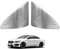 DSUTMLE Lautsprecher Gitter Abdeckung für CLA Class C117 2013-2019 Masche Dekorativ Kreis Schutz Auto Audio Dekorative Zubehör,Front-door-tweeter-cover-2pcs