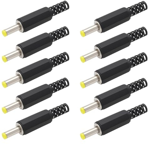 Be In Your Mind 10 STÜCKE DC Hohlstecker Netzteil 4,0mm X 1,7mm 11mm Schaft Ersatz für Beschädigte Oder Ungeeignete Hohlstecker Stromkabel Buchsenadapter
