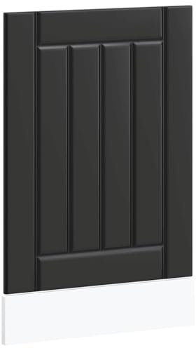 vidaXL Pannello Lavastoviglie Lucca Nero in Legno Multistrato