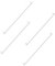 Royana 4 Pack 30CM LED Feuchtraumleuchte, 10W 1000LM LED Röhre Dimmbar Leuchte, 3000K/4000K/6000K LED Röhrenlampe, IP54 Wasserfest LED Deckenleuchte für Badzimmer Wohnzimmer Werkstatt Küche Lager
