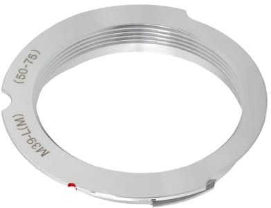 SG Store 1 Bague D'adaptation pour Monture D'objectif M39-LM avec Code 6 Bits Compatible avec Leica M9 M8 M7 M6 M5 M4 M3 M-240 Compatible avec Leica LSM LTM L'objectif (Cadre 50/75 Mm)