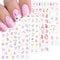 Kabwea 4 Easter Nail Art Stickers in Various Designs, Nail Stickers Easter, Nail Stickers, Nail Art