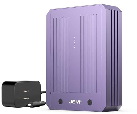 JEYI Quad Nvme Enclosure, 4-Bay RAID Enclosure, Support Soft Raid USB4 40Gbps to 4 M.2 SSD Enclosure, 40Gbps Transmission Speed SSD Enclosure Compatible with Thunderbolt 3/4