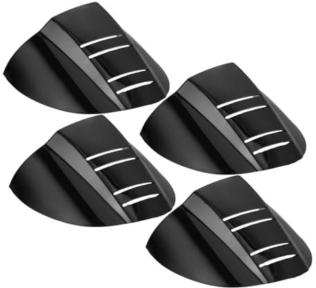 CALLARON 4 Stück Seitenschutz für Brillen Brillenaufsätze brillen zubehör Brillen Side Shields brillen aufsatz für Augenchirurgie Anti-Fog-Schutzbrille TPU neues Material Black
