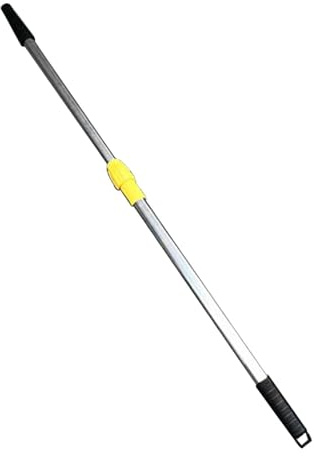 perfk Telescopic Pole for Rake, Non Slip Leaf Rake Pole, Strong Grip Retractable Rod
