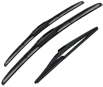 QCxMpC Escobillas limpiaparabrisas Delanteras y traseras para Nissan Juke F15 2010-2016, Parabrisas, Accesorios para Coche (2011, 2012, 2013, 2014, 2015)