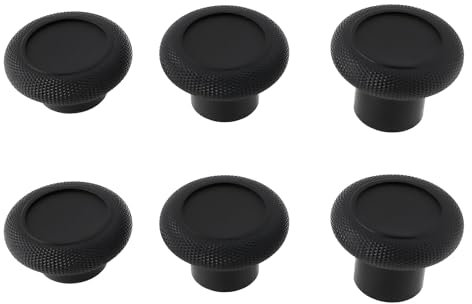 SG Store 6pcs Game Joystick Thumb Stick Replacement Part Compatible with XBOX Controller 3D Simulation Joystick Black