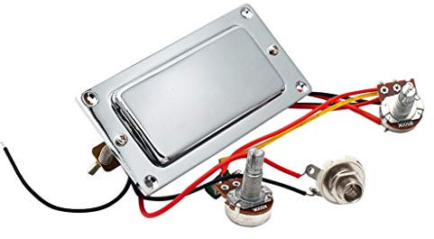 Kit de harnais de micro Humbucker double bobine avec potentiomètre 500 K et vis de montage pour guitare électrique