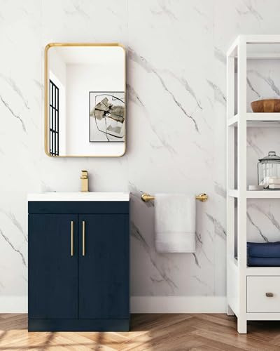 Carrara Marble Shower Wall Panels 1200mm x 2400mm x 10mm, Easy to Install 100% Waterproof & Heat Resistant PVC Wet Wall Panels