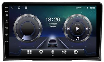 Android 15 Car Radio 2 Din Stereo with Carplay&Android Auto/BT/WiFi for Volkswagen VW Multivan T5 2003-2015 GPS Navigation 9'' Multimedia Video Player FM Reverse Camera(1G+32G)