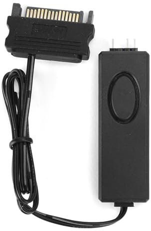 Wakects RF Remote Control ARGB LED Controller 5V 3Pin Pin PC Lighting Controller for Chassis Fans Lights Panels Radiators with Color Touch Multicolor Modes (Black)