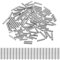 QUARKZMAN 100 Pcs 1.5mm x 12mm Goujons En Acier À Roulements Goujons Cylindriques Éléments De Fixation Tiges De Support D'Étagère Goujons +/-0.02mm Tolérance De Diamètre, Ton Argenté