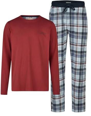 Phil & Co. Berlin Herren Schlafanzug Langarm - Baumwolle Pyjama mit modischem Print & Farbverlauf, Frühjahr/Sommer, S-XXL
