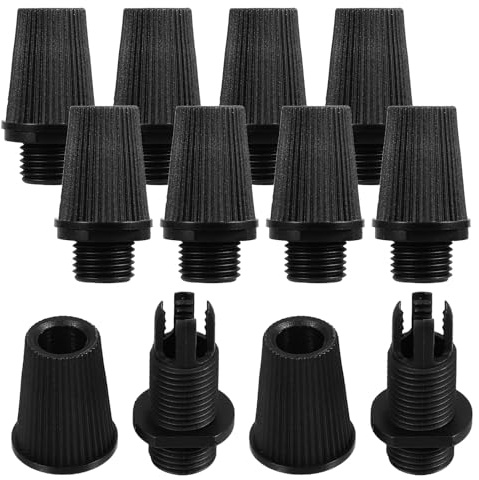 HINTRMENT 20 Pezzi Morsetti per Cavi in Plastica Nero M10 per Fissaggio Lampadari e Impianti di Illuminazione Previene Scivolamenti e Garantisce Sicurezza in Installazioni Fai-da-te