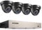 ZOSI 1080P CCTV Camera System 8 Channel H.265+ 5MP Lite Surveillance DVR and 4 x1080P Outdoor CCTV Cameras With AI Human/Vehicle Detection, Dome Black HD Smart Security Camera System