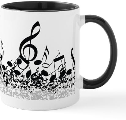 CafePress Music Notes Mug 11 oz (325 ml) Ceramic Coffee Mug