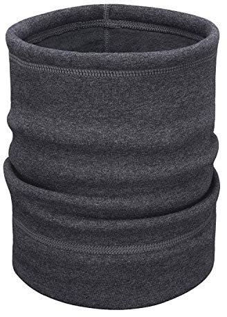 Arcweg Halswärmer Winter Thermo Multifunktionstuch Schlauchschal mit Kordelzug Nackenwärmer Sport Gefüttert Halswärmer Herren Damen Halstuch für Motorrad Fahrrad Skifahren Arbeit Ski-Maske (Grau)